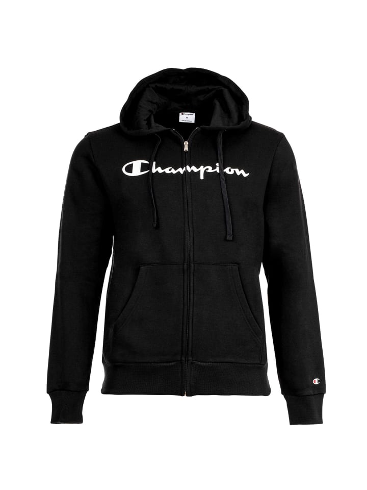 Sweatjacke 1er Pack in Schwarz