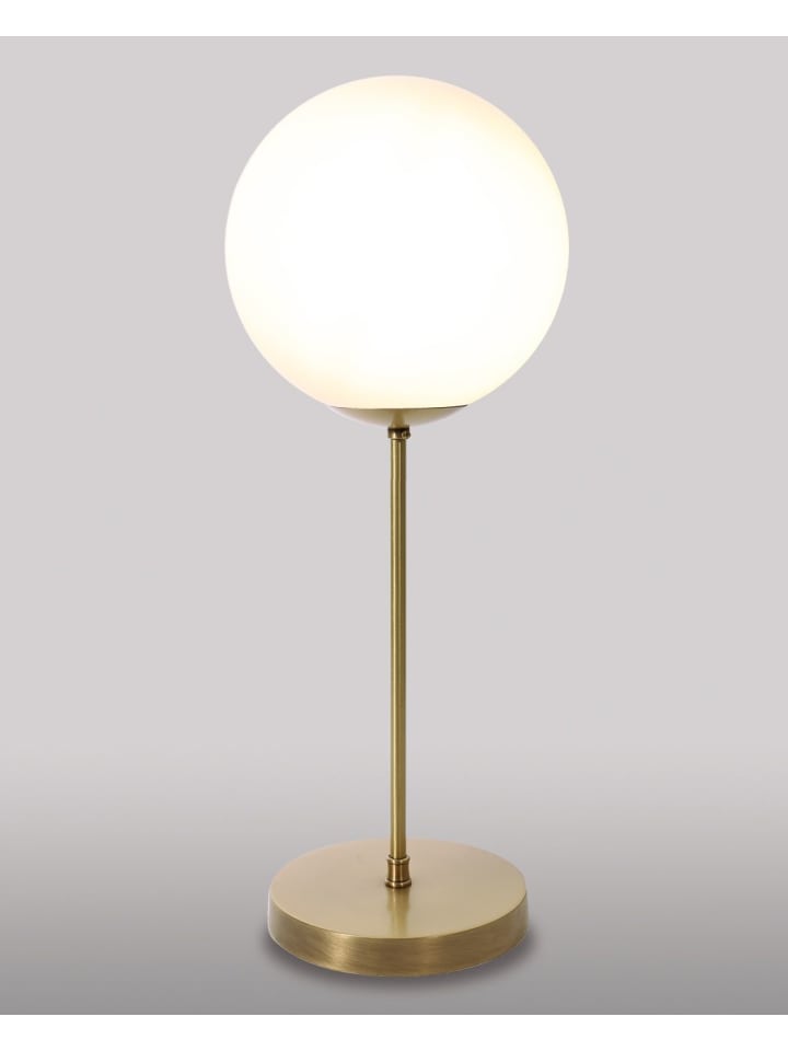 Tischlampe Ø 16 x (H)33.5 cm in Bronze hell Weiß