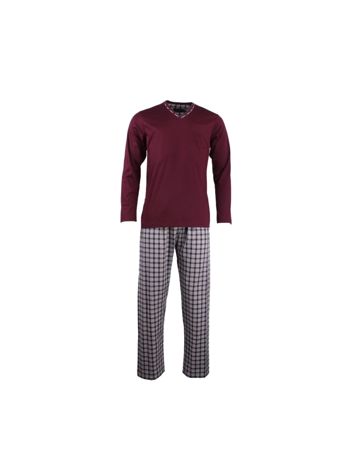 Jersey Pyjama in Bordeaux