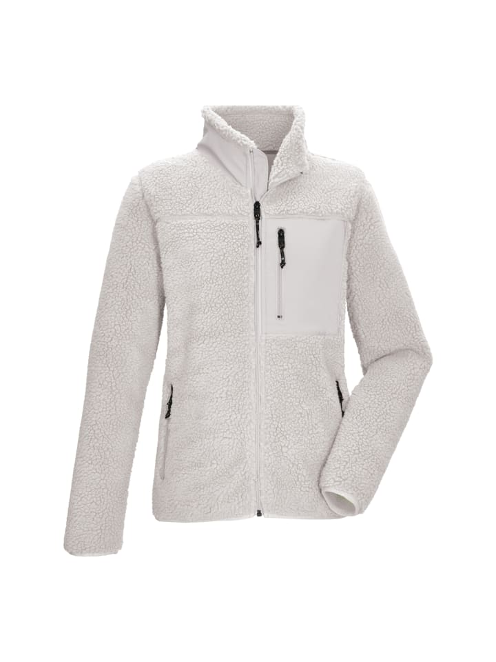 Sherpa Fleecejacke mit Stehkragen in Grau065