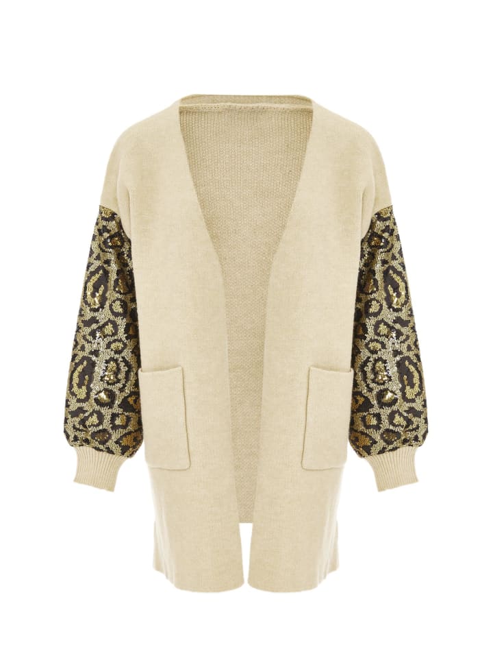 Women Strickjacke in Beige