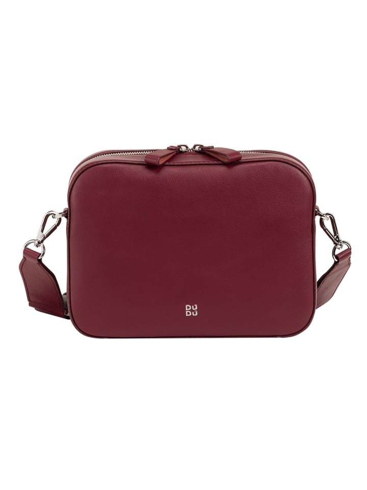 Caroline Umhängetasche Leder 24 cm burgundy