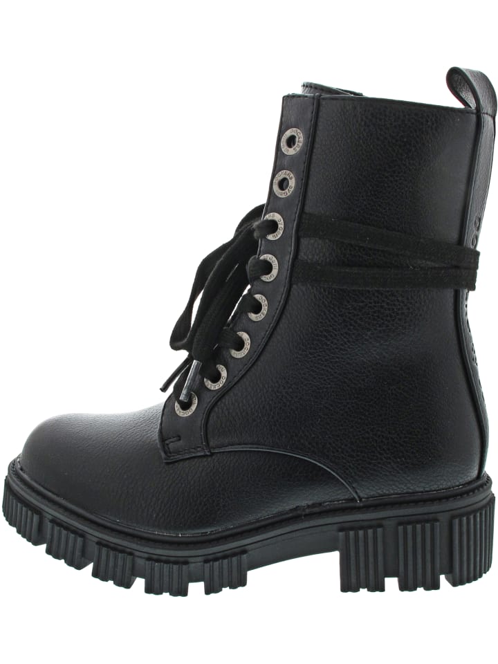 Schnürstiefel Schwarz