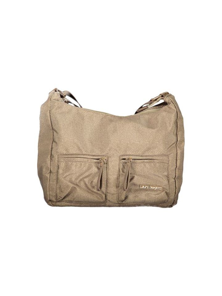 Beige Polyester Damen Handtasche