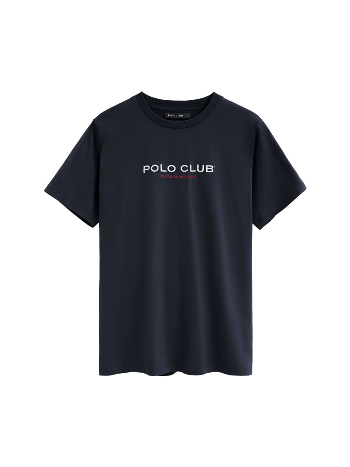 T-Shirt ESTABLISHED MINIMAL TITLE VO in Navy Blau