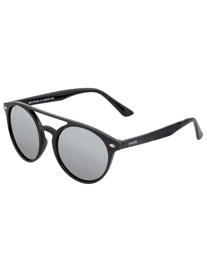 Polarisierte Sonnenbrille "Finley" in Schwarz/Silber