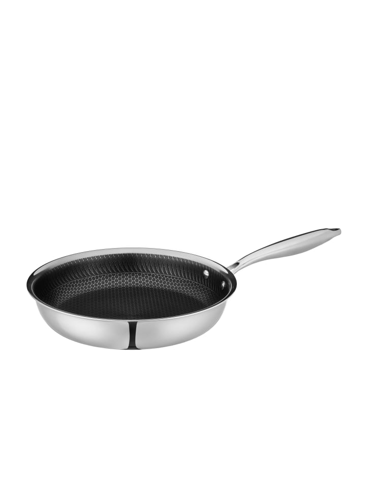 Bratpfanne, Edelstahl Hestia in Schwarz / Silber