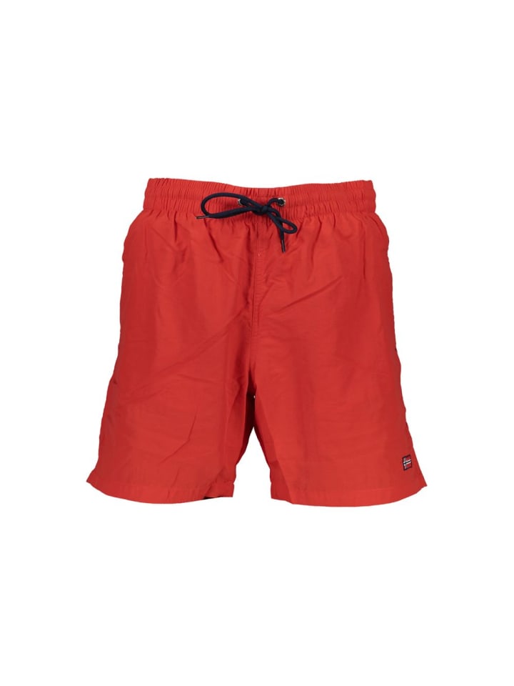 Rot Polyamid Herren Bade Boxershorts