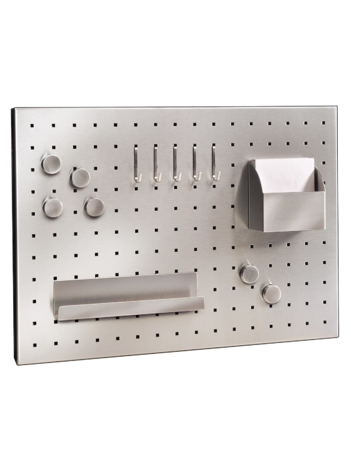 Memoboard „Jasmin“ mattiertem 50 x 35 x 1,2 Ideal Büro in Silber
