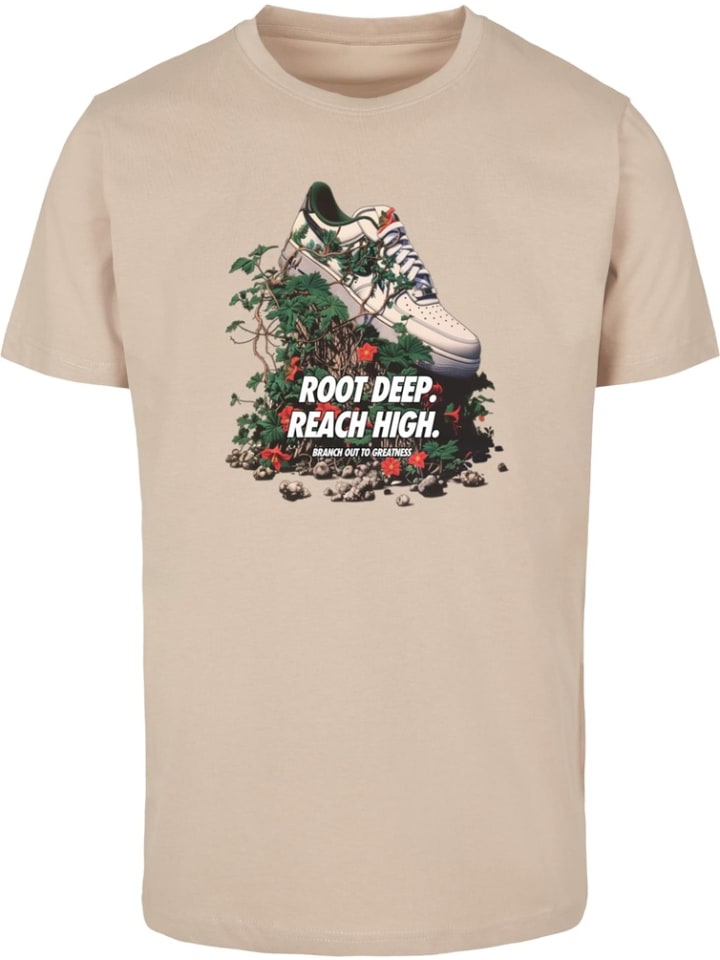 T-Shirt "Root Deep Tee" in Beige