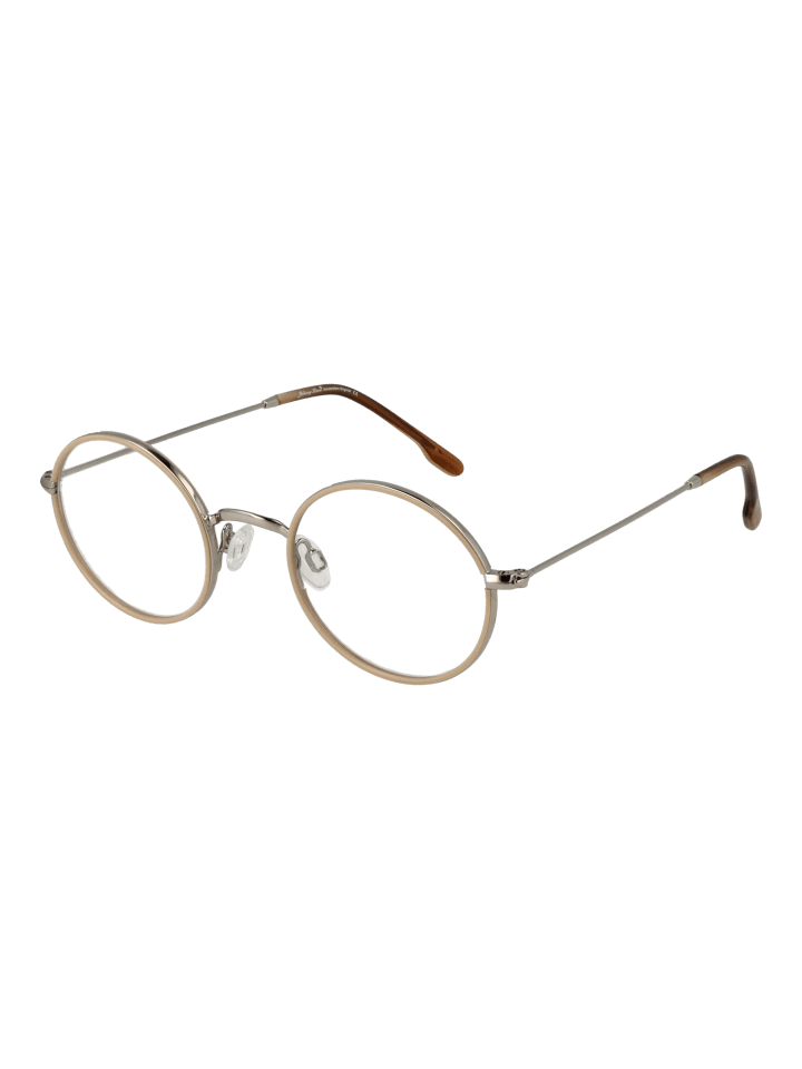 Unisex Optische Fassungen Rund Silber