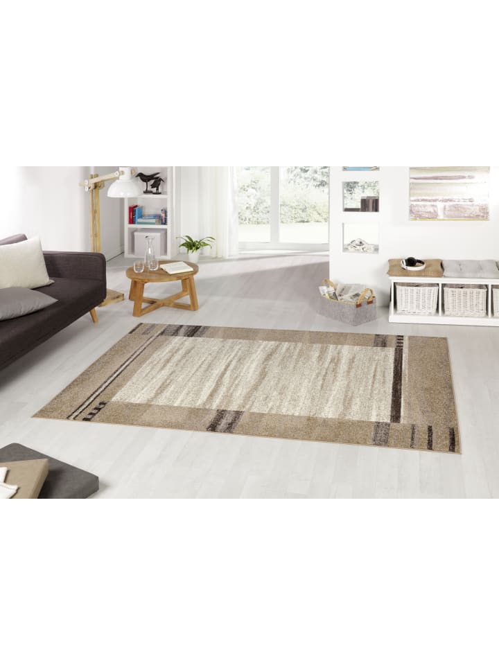 Moderner Teppich 120x170 cm beige gemustert in beige