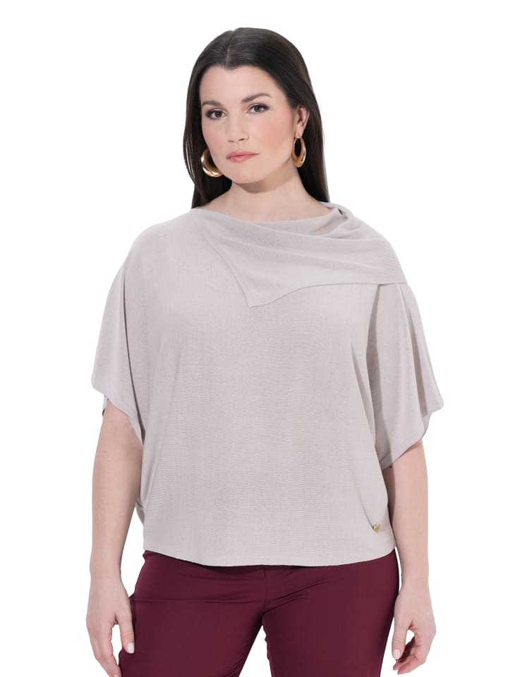 Pullover in graubeige