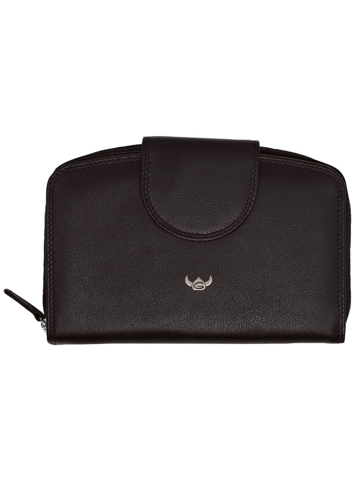 Polo Geldbörse RFID Leder 14,5 cm schwarz