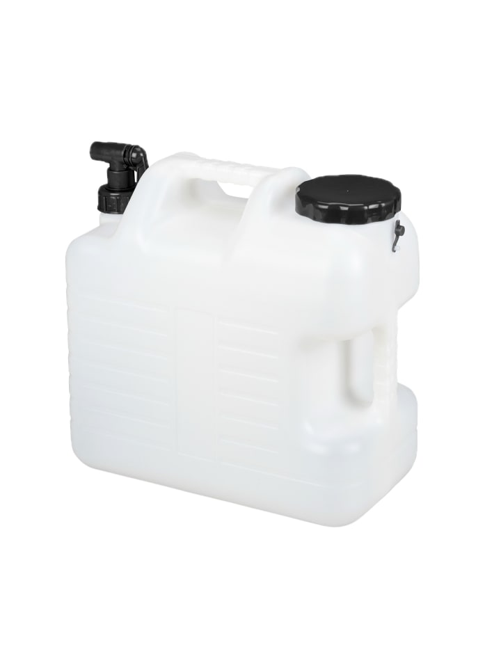 Wasserkanister in Weiß/ Schwarz - 20 Liter