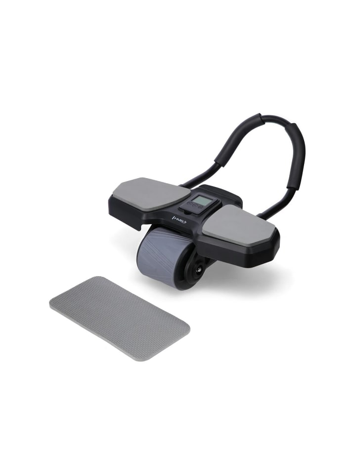 KA10 Schwarzes ABS-Rad Automatisches Bauchmuskel-Übungsrad in Schwarz