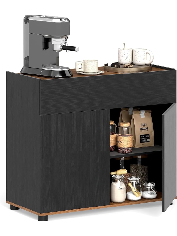 Sideboard 80x35x70 cm in Schwarz