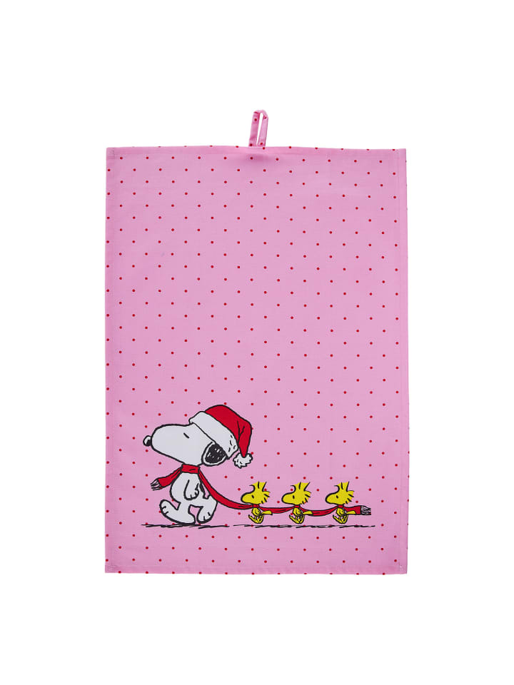 Butlers Geschirrtuch PEANUTS Punkte in Pink