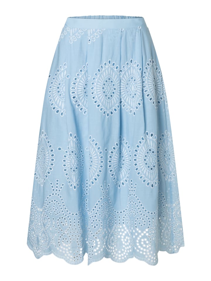 ausgestellter Schlupfrock in colour contrast lace