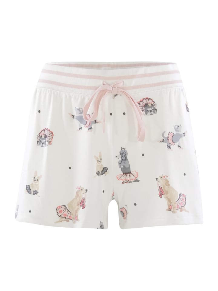 Pyjamashorts Let's Dance in off-white