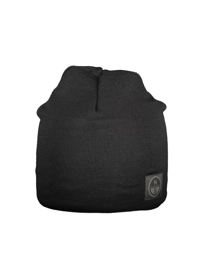 Schwarz Wolle Herren Cap