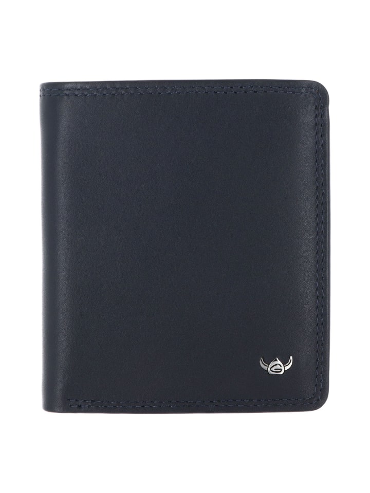 Polo Geldbörse RFID Schutz Leder 10.5 cm marineblau