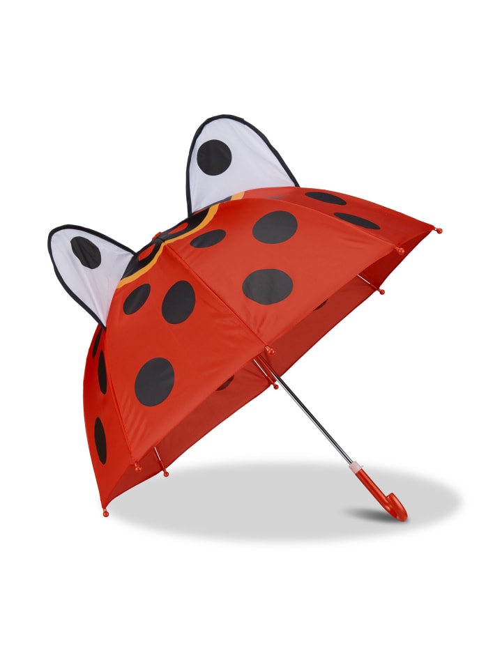 Kinderregenschirm Marienkäfer in Rot