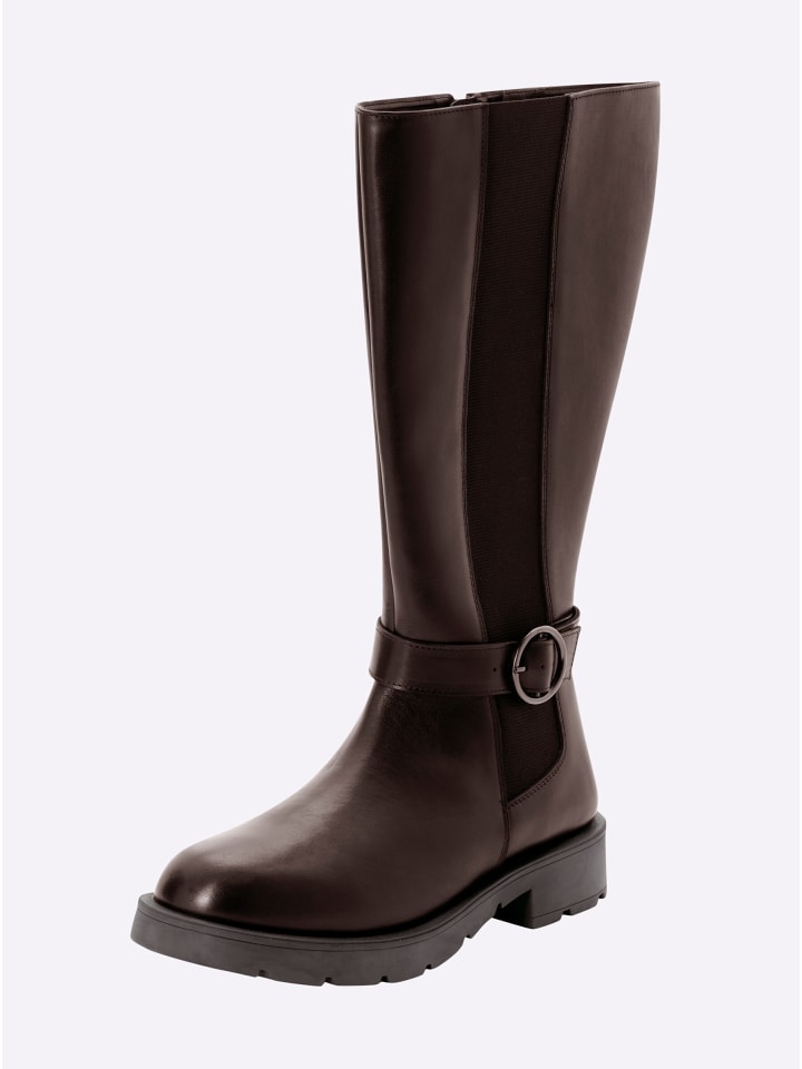 Weitschaftstiefel in braun