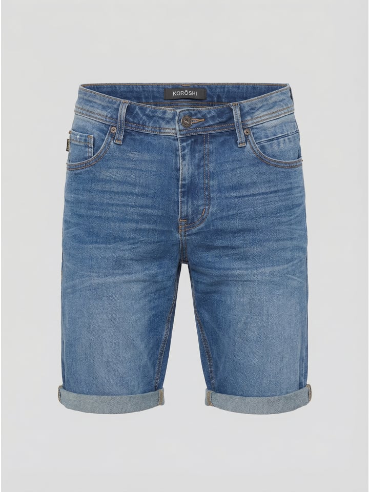 Lässige jeansshorts in blau