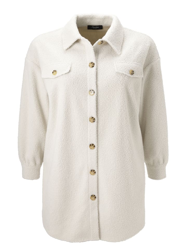 Fellimitatjacke in beige