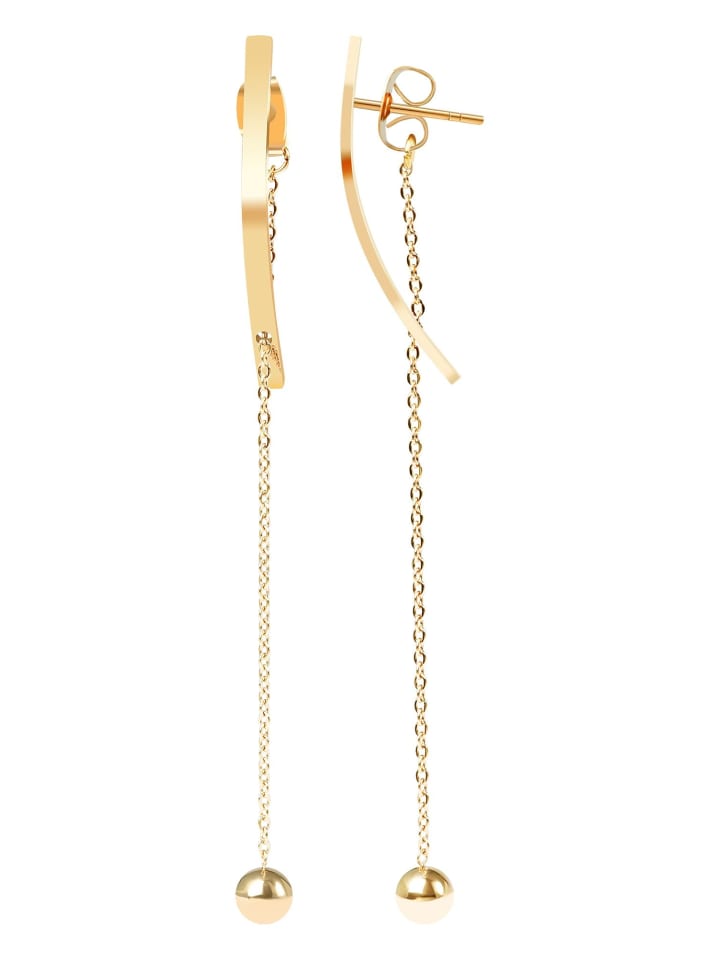 Damen Ohrringe aus Edelstahl in gold