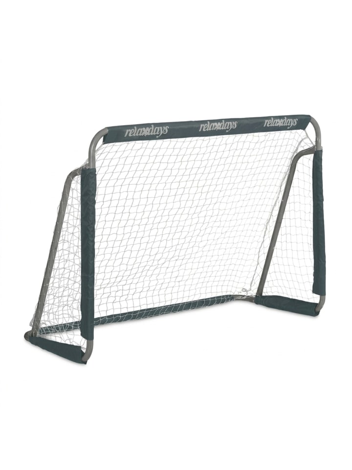 2 x Fußballtor in Grau - (B)150 x (H)110 x (T)75 cm
