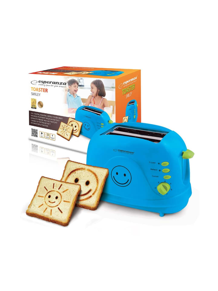 Smiley Green Toaster 2-Scheiben EKT003B