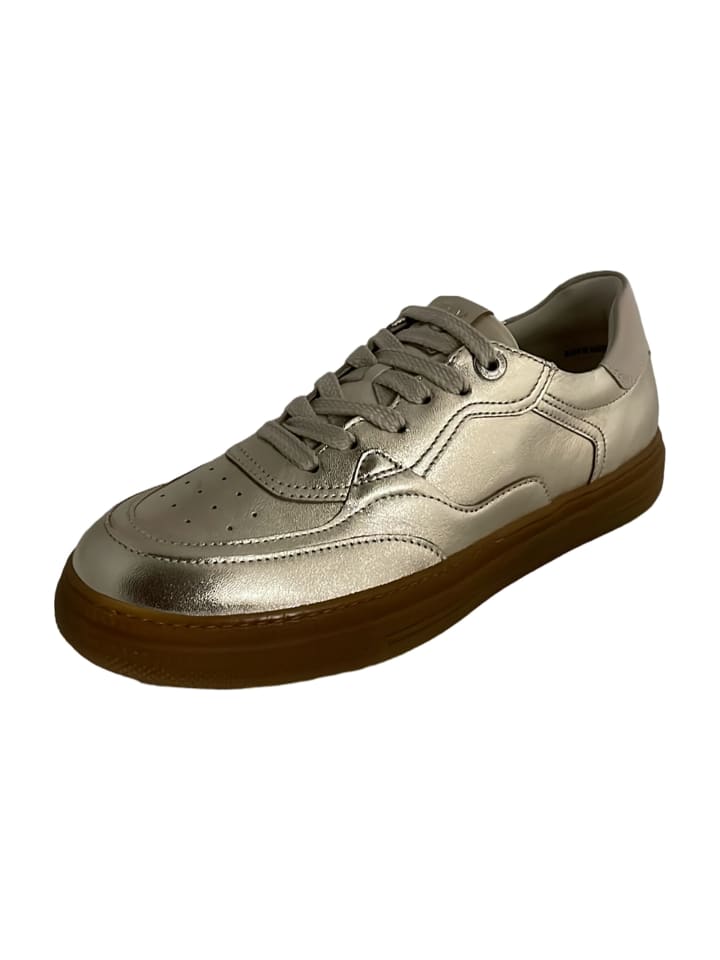 Sportliche Schnürschuhe in Gold