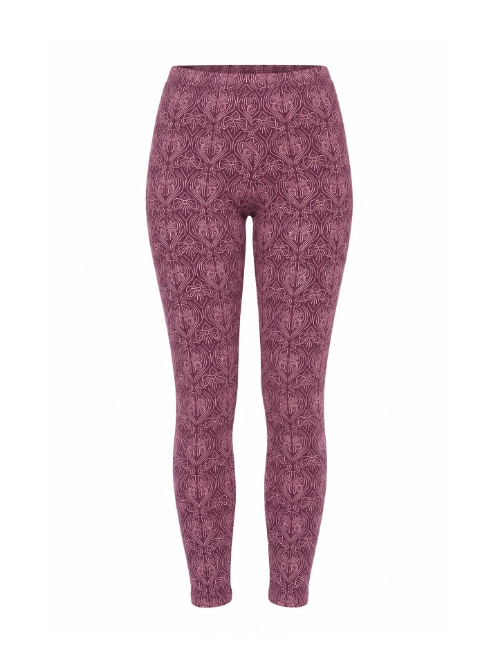 Leggings in burgunder