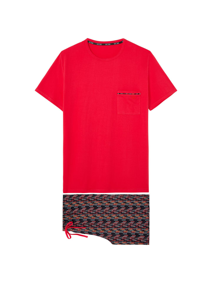 Pyjama Short Sleepwear Westgate in red print