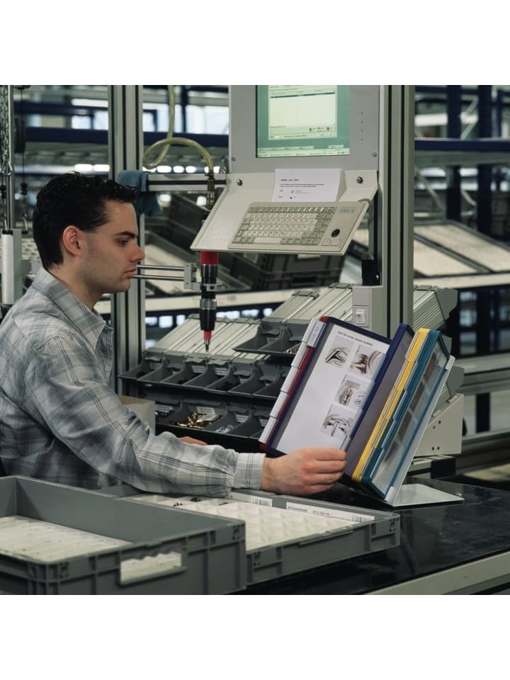 Sichttafelständer Vario table Tischständer mit 20 Tafeln farbig so...