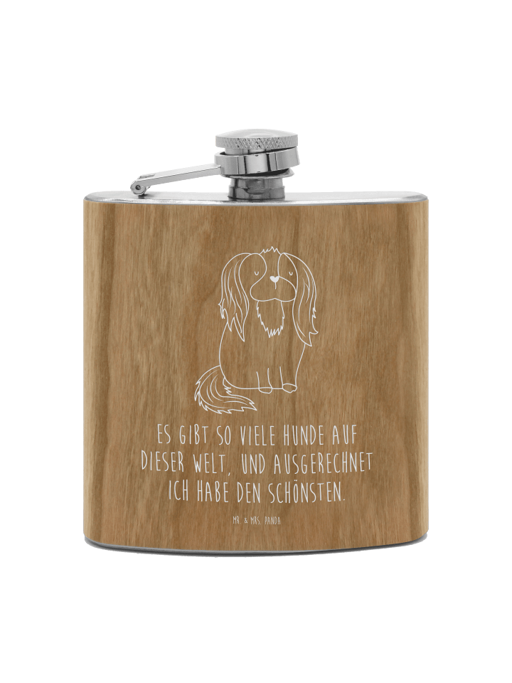 Flachmann Hund Cavalier King Charles Spaniel mi... in Braun