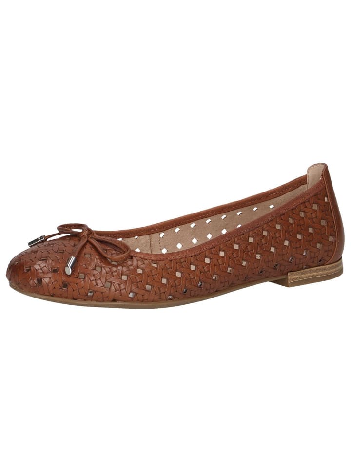 Ballerina in COGNAC NAPPA