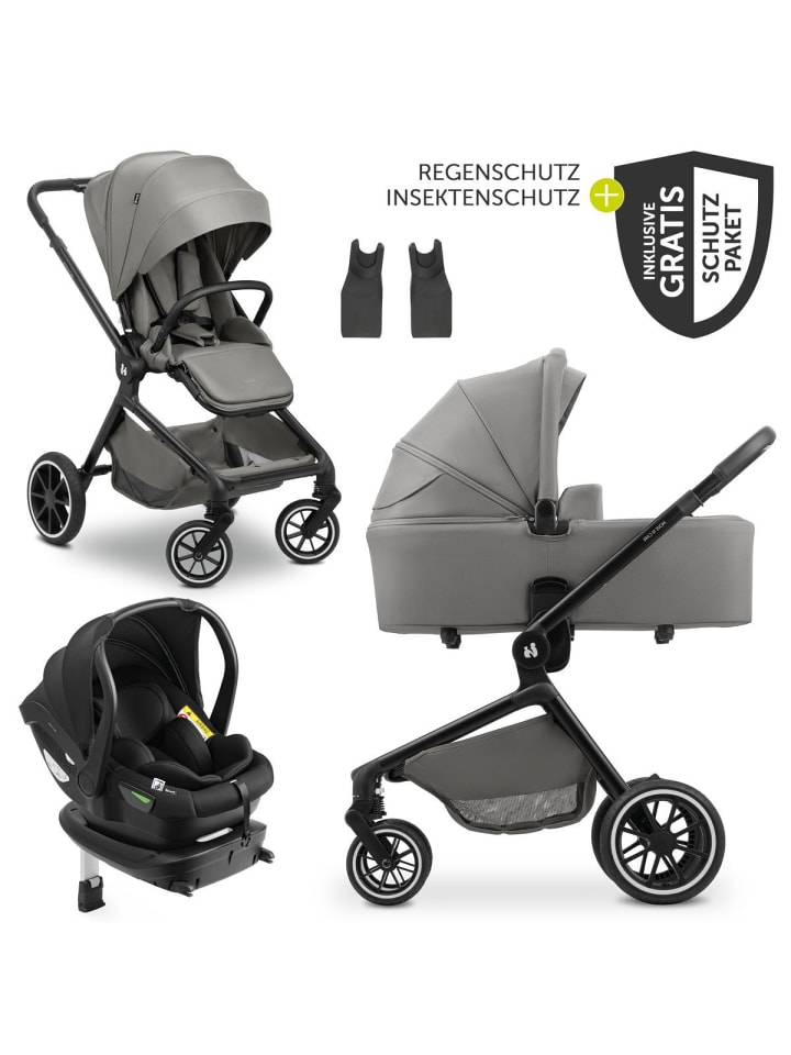 4in1 Kinderwagen-Set Move N Care Trio in gray