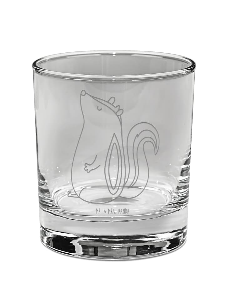 Tumbler Stinktier Sitzen ohne Spruch in Transparent