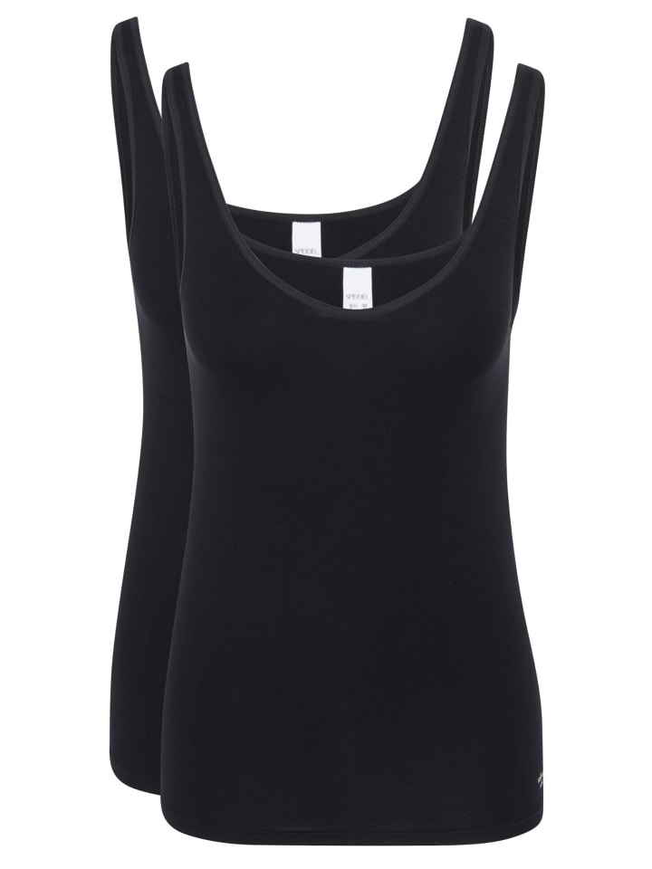 Unterhemd / Top Soft Feeling in Schwarz