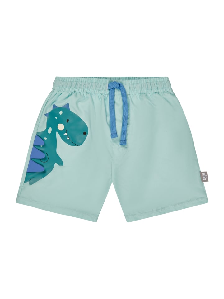 Badeshorts Dino in hellgrün