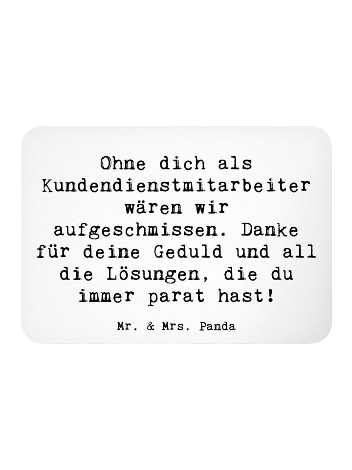 Magnet Spruch Kundendienstmitarbeiter Held mit ... in Weiß