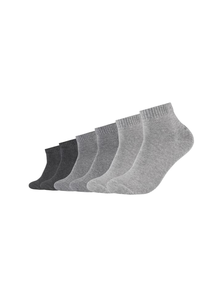 Kurzsocken 6er Pack anthracite