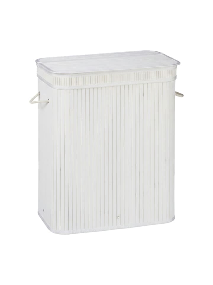 3 x Wäschekorb in Weiß - (B)55 x (H)63 x (T)35 cm