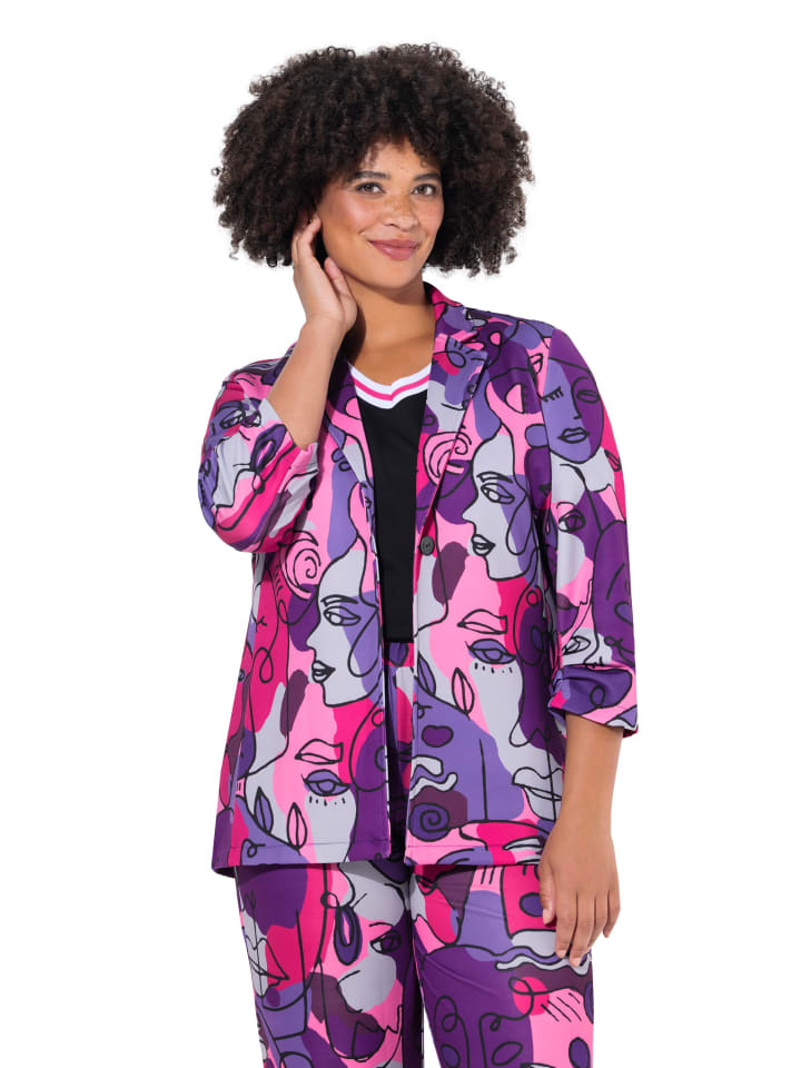 Blazer in neon berry