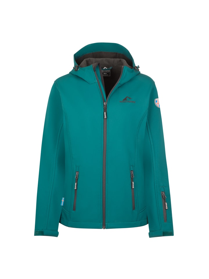 Softshelljacke Eldjall in midnight petrol