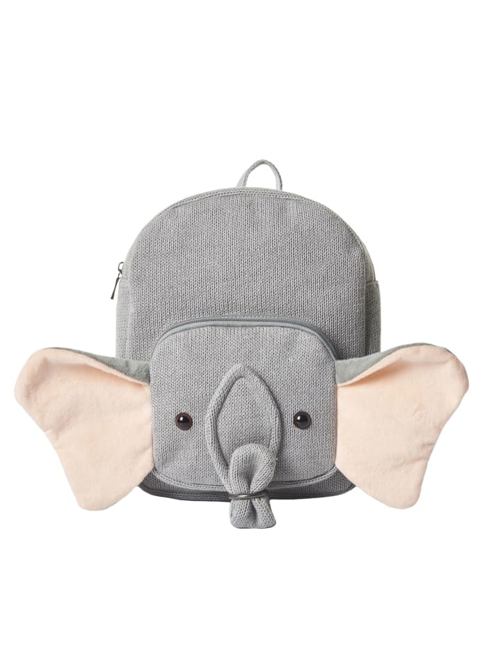 Rucksack Elefant in Grau – (B)39 x (H)29 x (T)10 cm