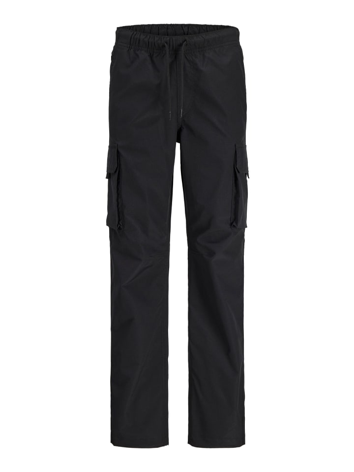 Relaxed Fit Hosen in Black
